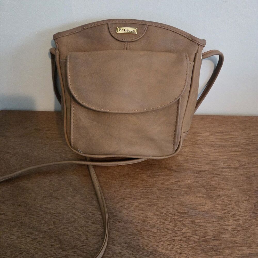 Bellezza Vintage Crossbody Purse Faux Leather